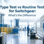 Type test on a design sample versus routine tests on every production unit cover